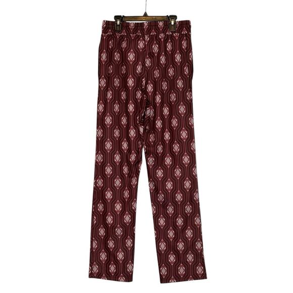 INC International Concepts Men's Port Red Geometric Print Pants size XS - Picture 2 of 9